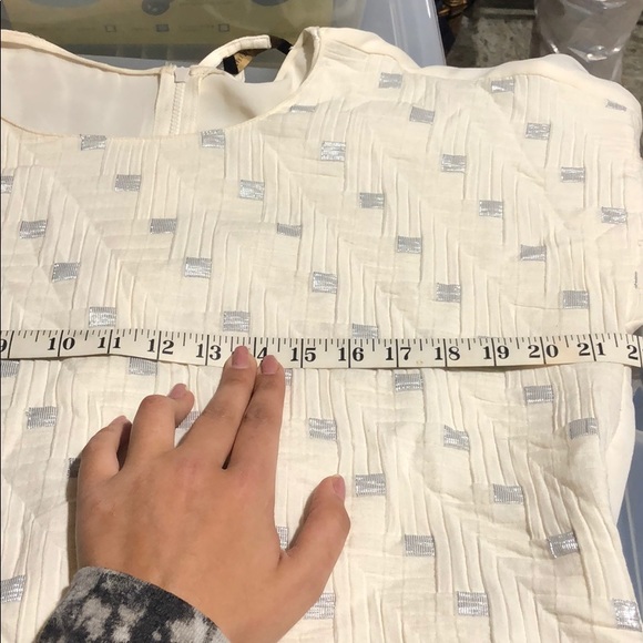 Zara Long Sleeve Top w/ Silver Detailing - Picture 6 of 8